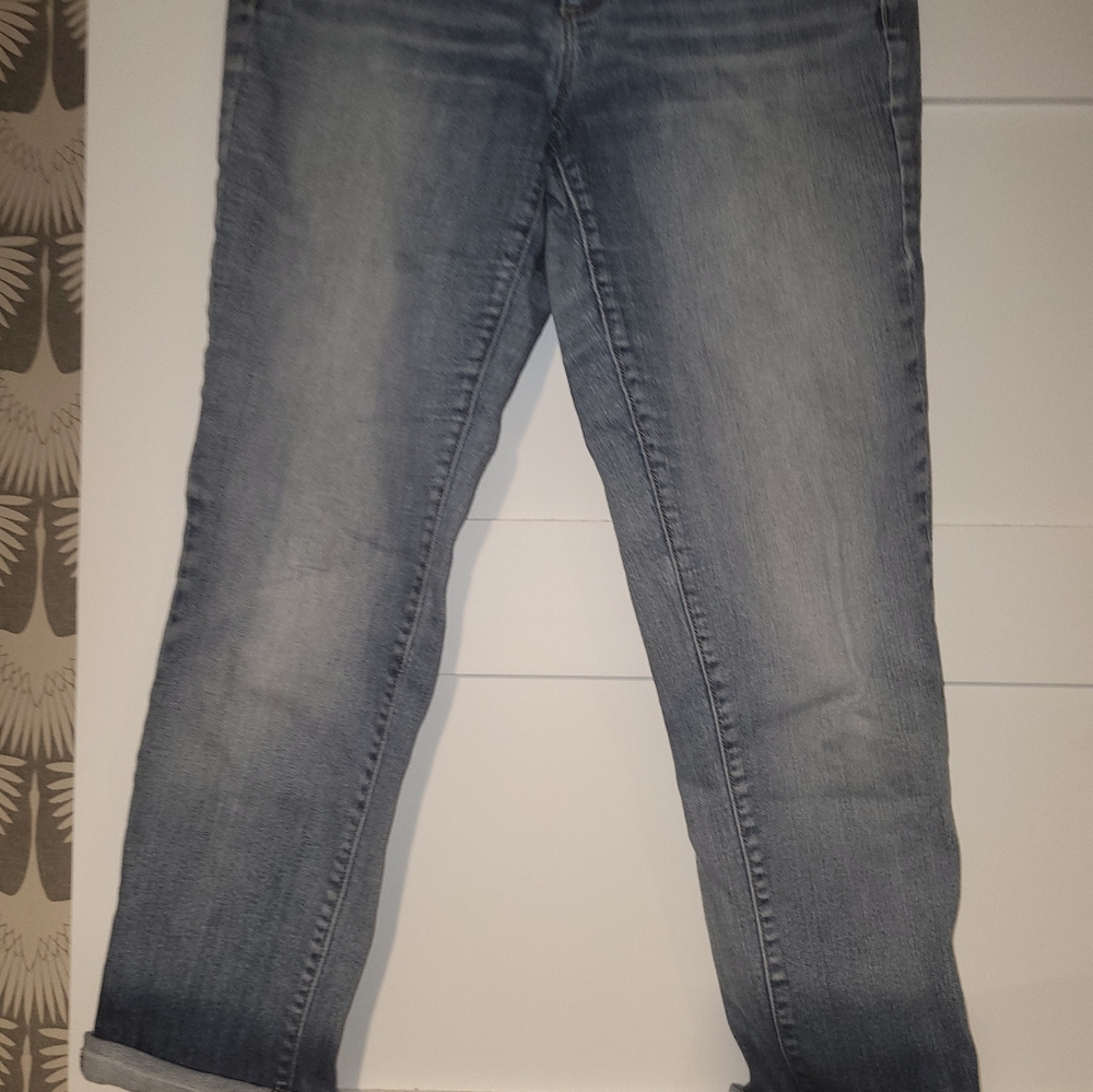 LOFT Modern Crop super soft girlfriend sz 8 Jeans